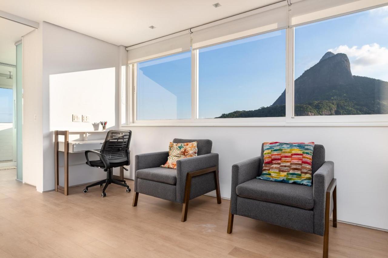 Belo No Leblon - Vista Para Morro 2 Irmaos - Guc6 Zn1 Rio de Janeiro Exteriör bild